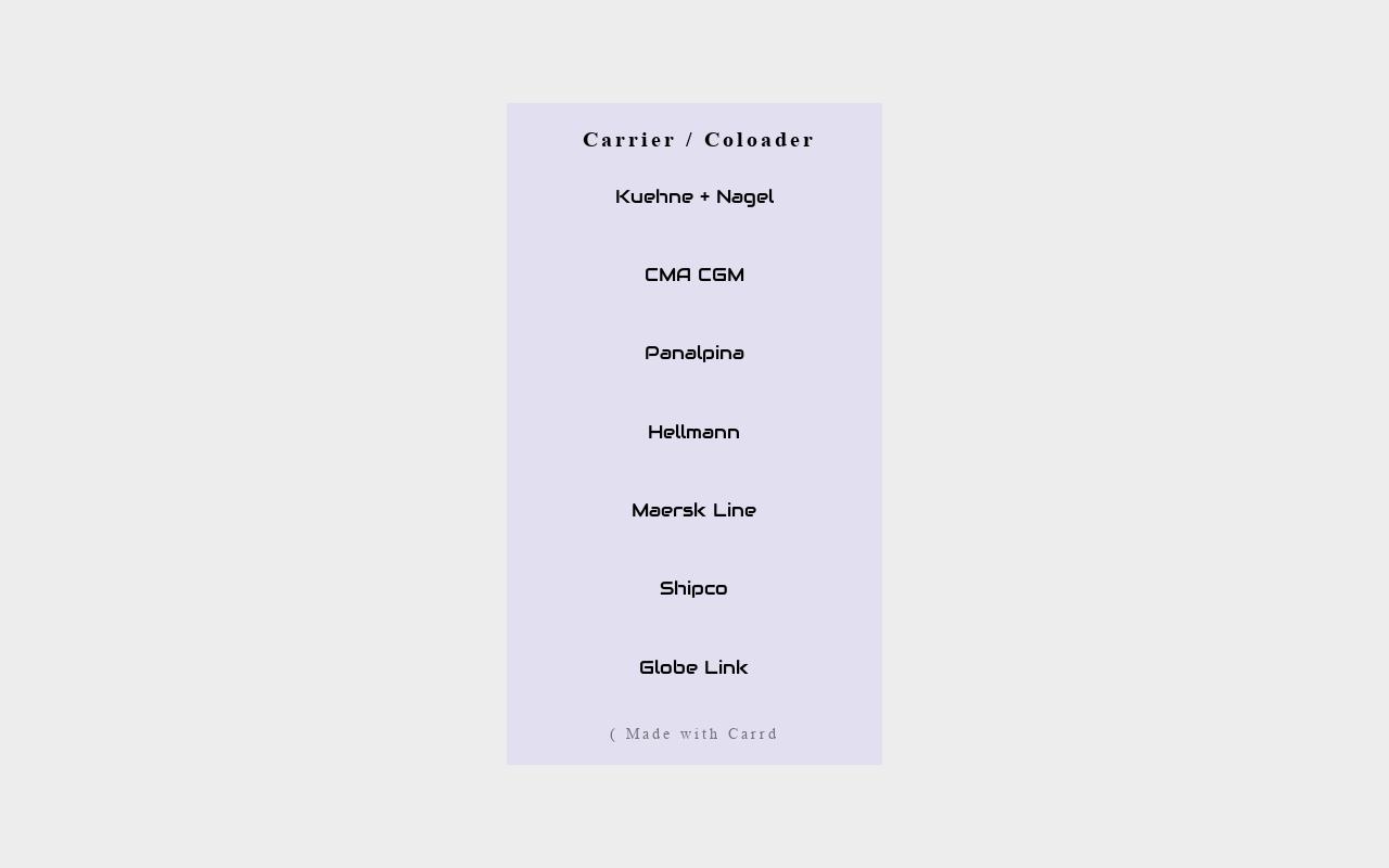 Carrd profile picture for @carrier